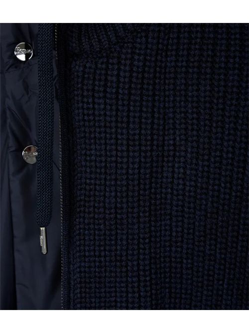 Hooded cardigan HERNO | MC000195U702729290 BLU SCURO